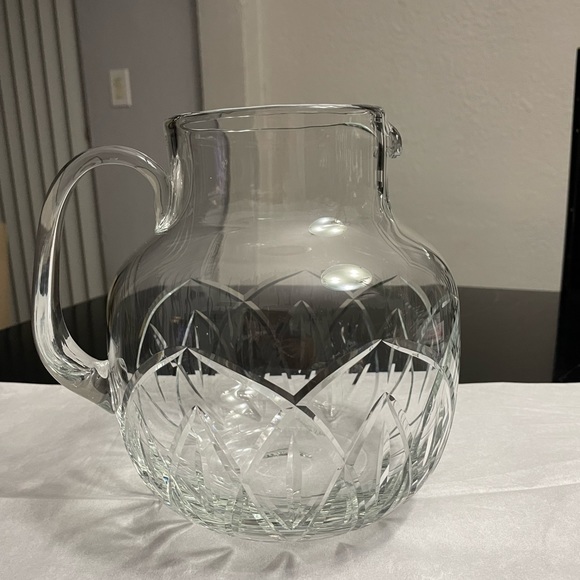 Block crystal round pitcher - Picture 3 of 8